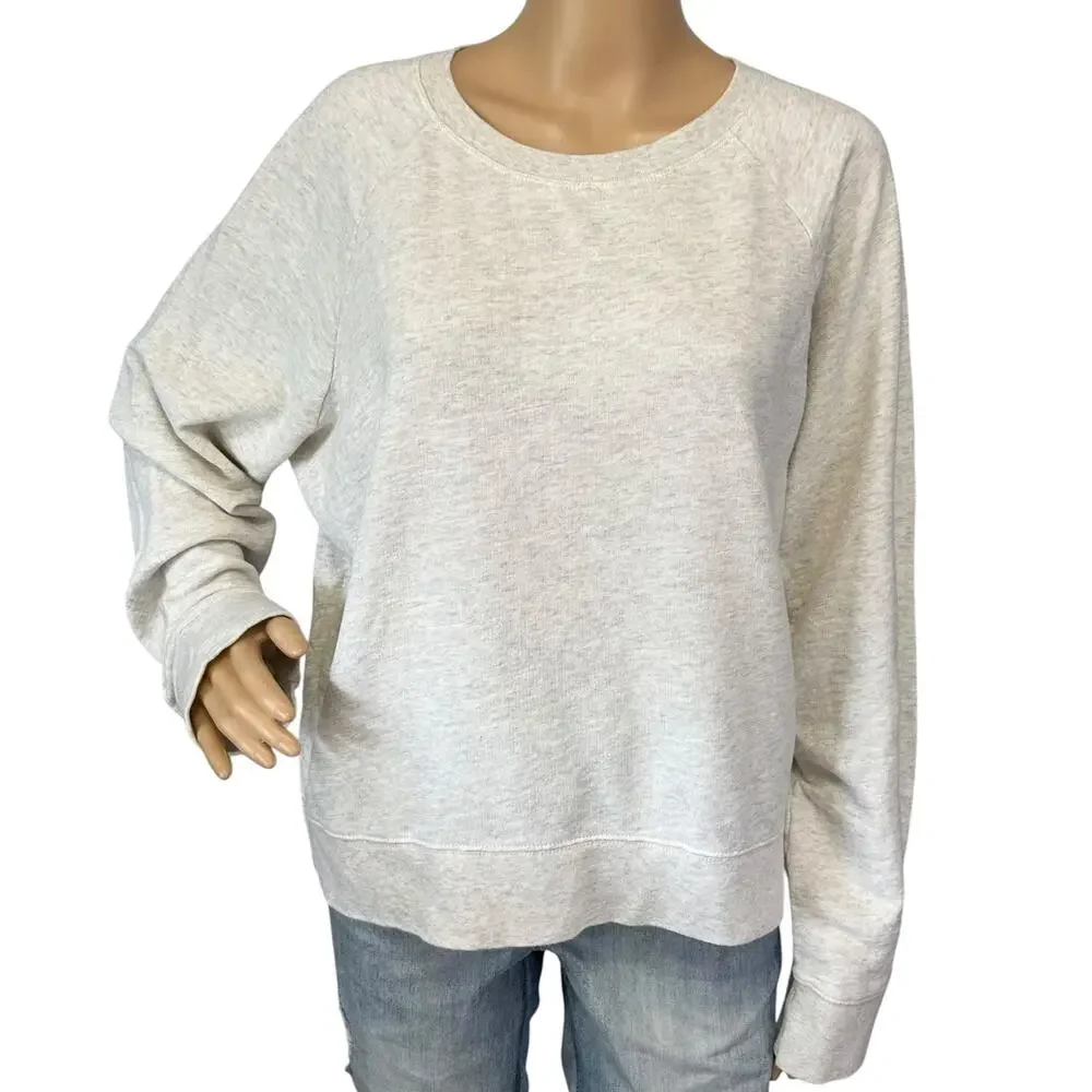 J. Crew Vintage Fleece Sweatshirt Gray Size XL